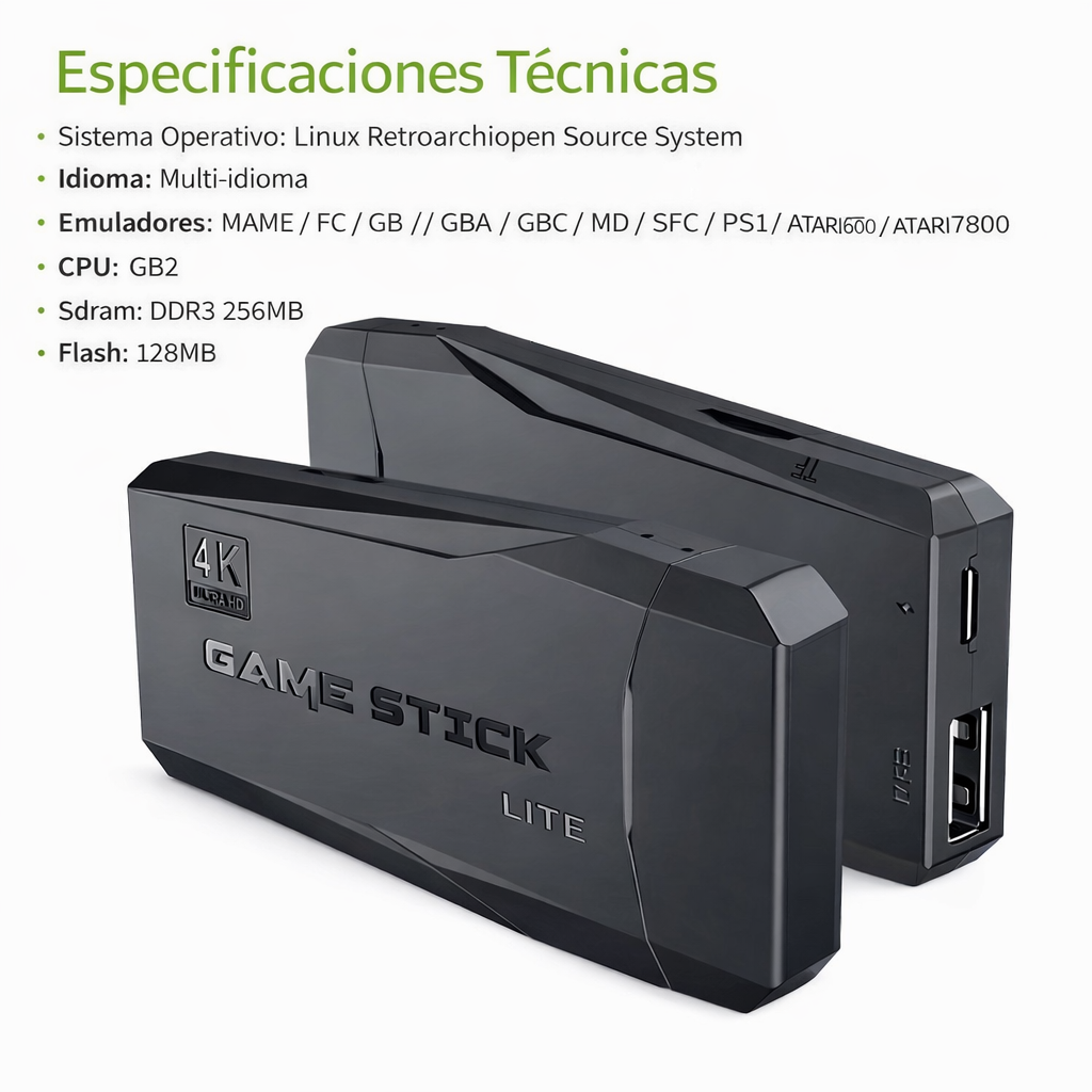 RetroStick® + 20.000 Juegos + 2 Mandos