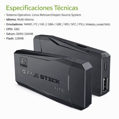 RetroStick® + 20.000 Juegos + 2 Mandos